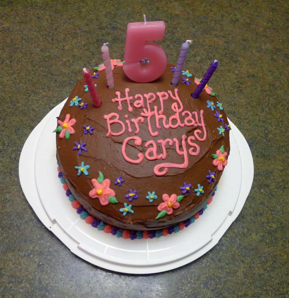 5th birthday chocolate cake